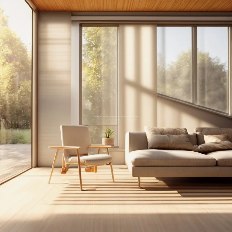 AI gesteuertes Sonnenschutzsystem an Fenster